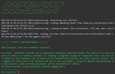 docs2chat &ndash;chain_type=&ldquo;generative&rdquo;